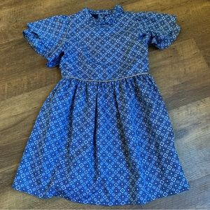 Janie and Jack medalion dress blue size 8